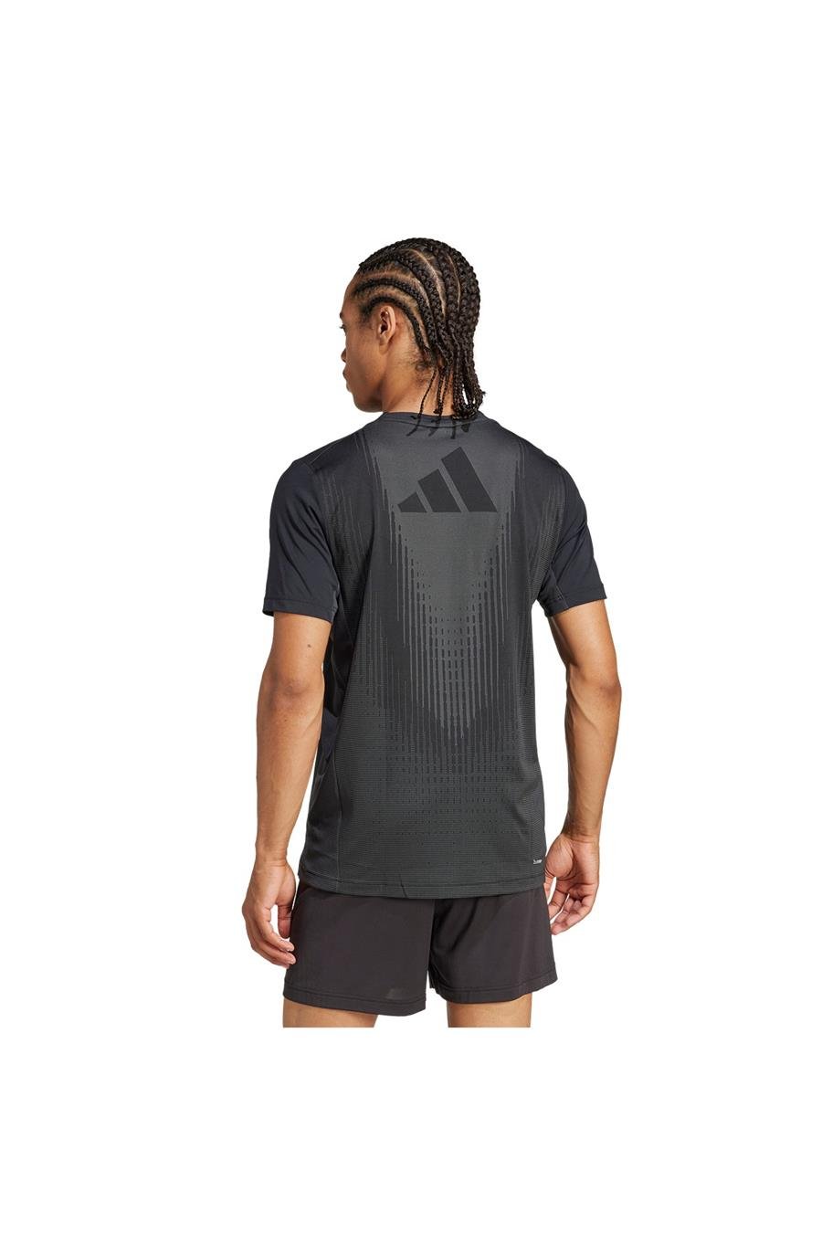 adidas Erkek  Siyah  T-shirt AIRCHILL TEE Siyah JI8196