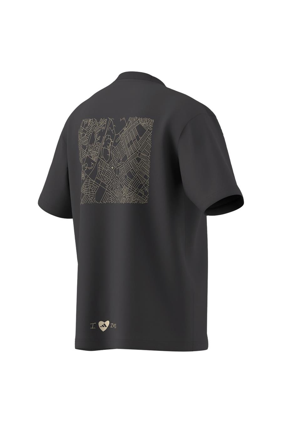 adidas Erkek  Siyah  T-shirt GRAPHIC TEE JD5827