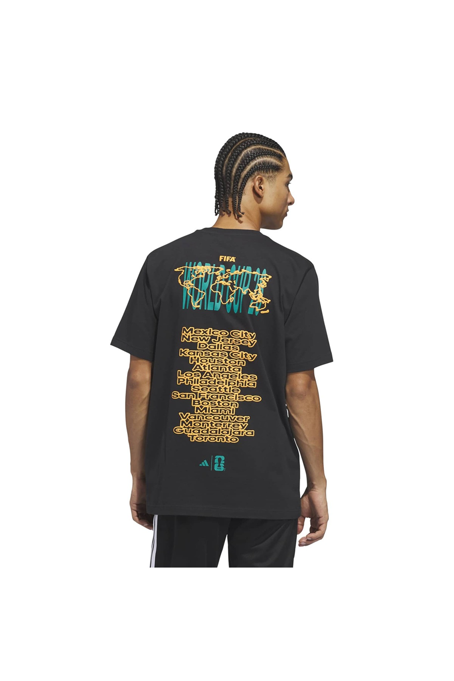 adidas Erkek  Siyah  T-shirt M WC TOUR TEE 1 KE1808