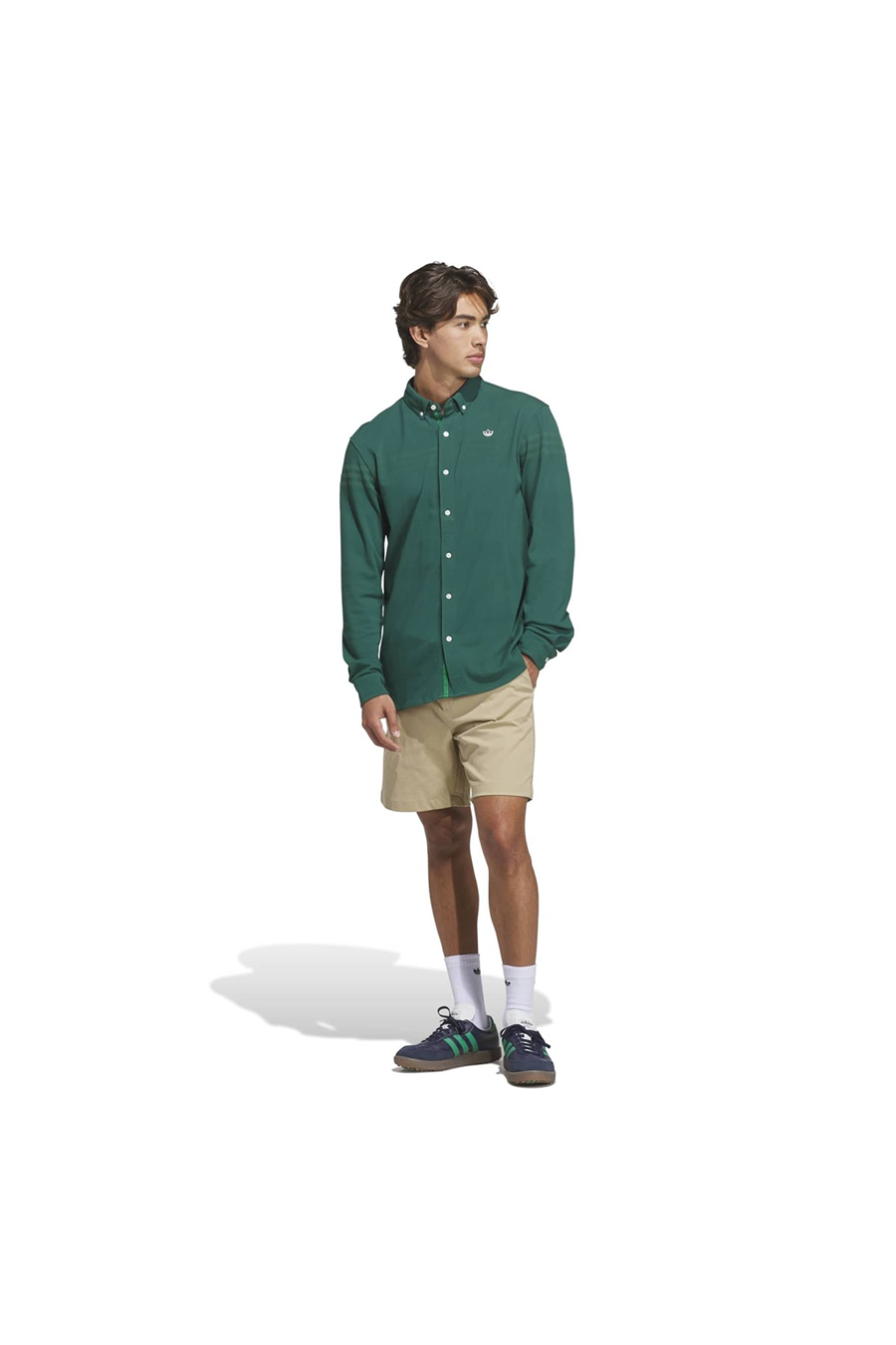 adidas Erkek Sweatshirt S LS Button Up KR5431