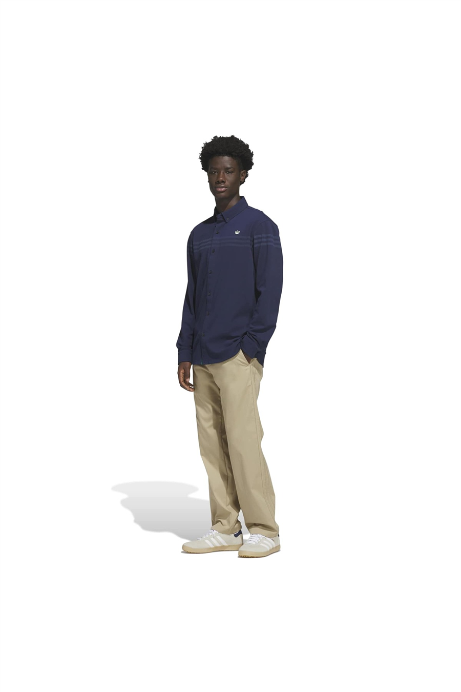 adidas Erkek Sweatshirt S LS Button Up KR5430