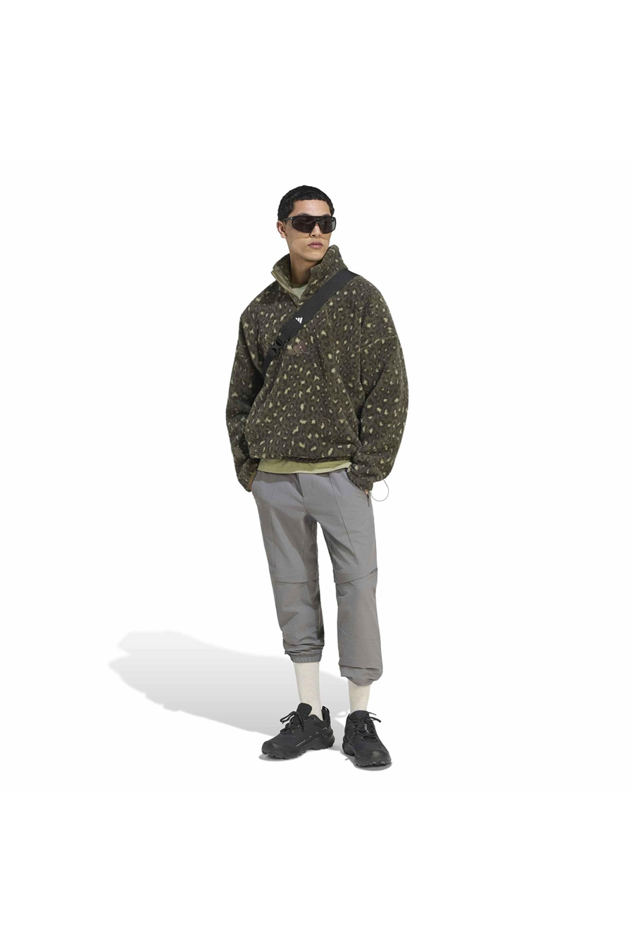 adidas Erkek Sweatshirt Terrex Xploric CLIMAWARM High Pile Snap Pullover KQ6614