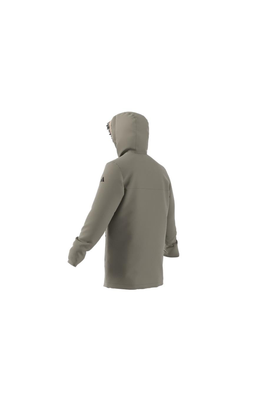 adidas Erkek  Yeşil  Mont PAVERIC FUR PAR JX7747