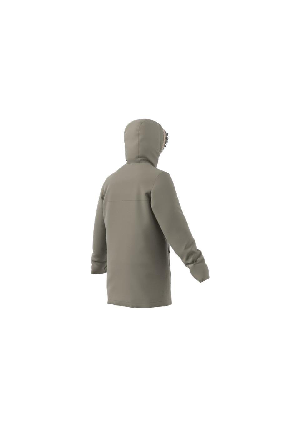 adidas Erkek  Yeşil  Mont PAVERIC FUR PAR JX7747