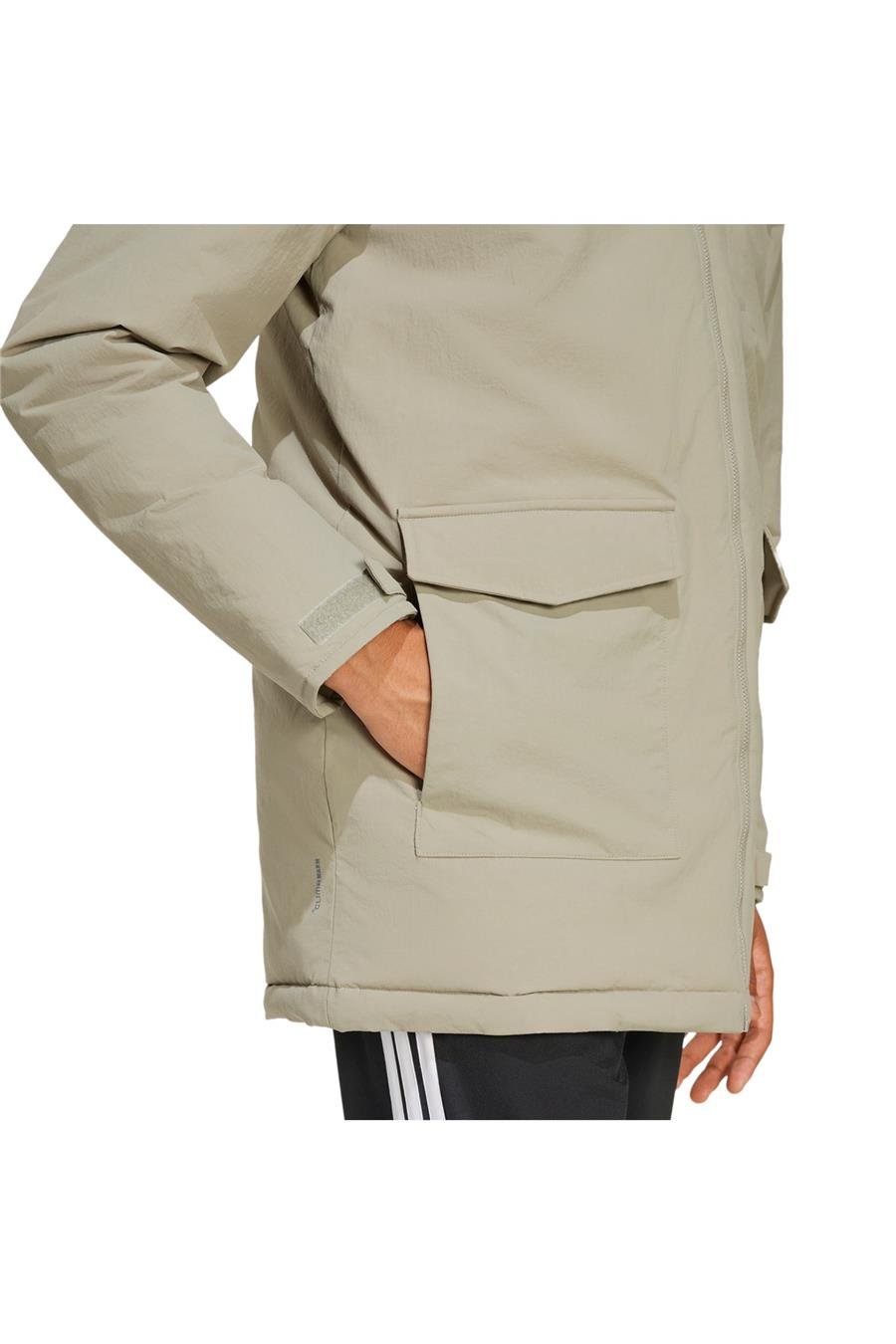 adidas Erkek  Yeşil  Mont PAVERIC FUR PAR JX7747