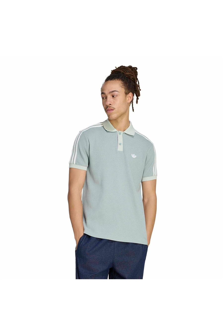 adidas Erkek  Yeşil  Polo T-shirt WAFFLE POLO KX1231