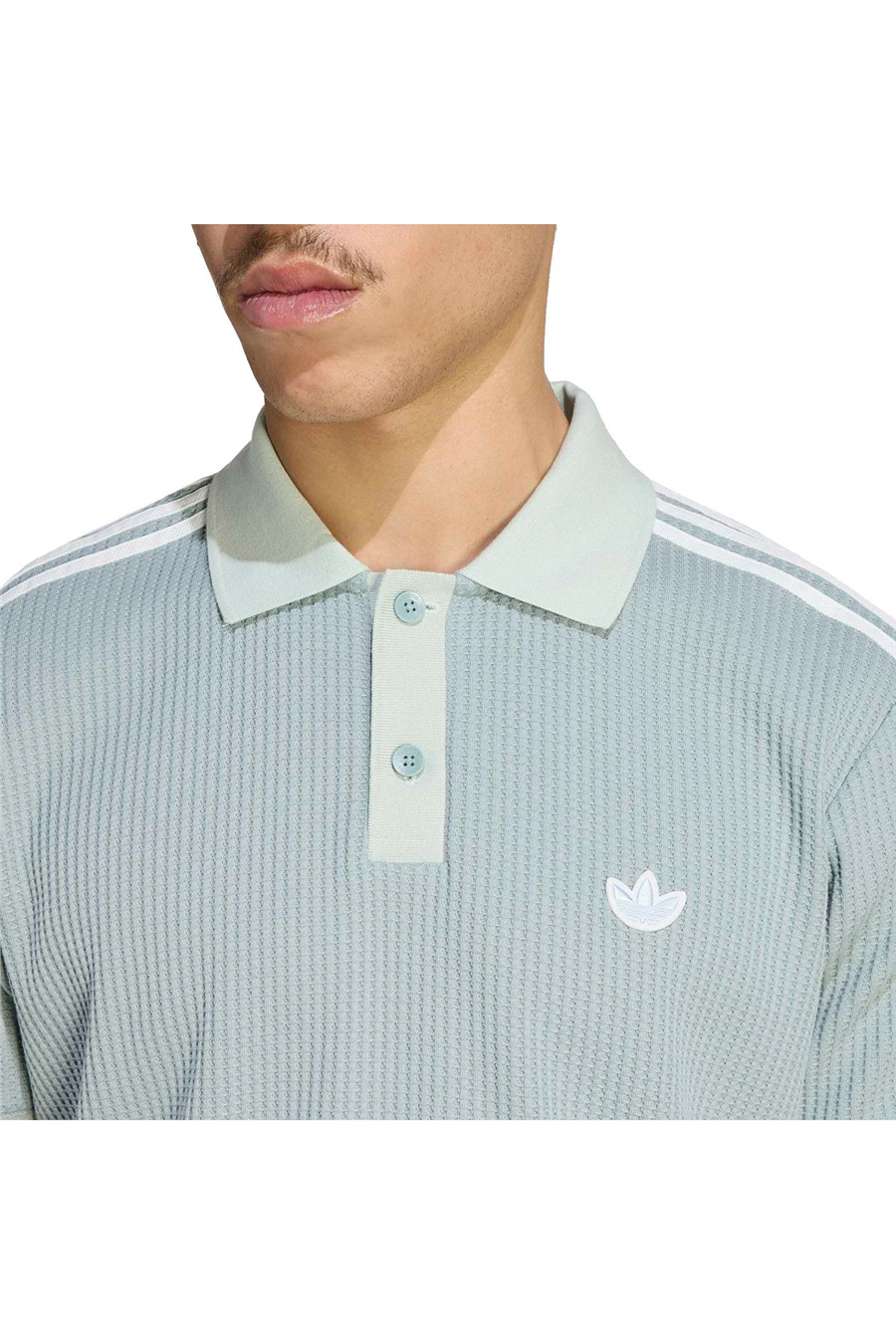 adidas Erkek  Yeşil  Polo T-shirt WAFFLE POLO KX1231