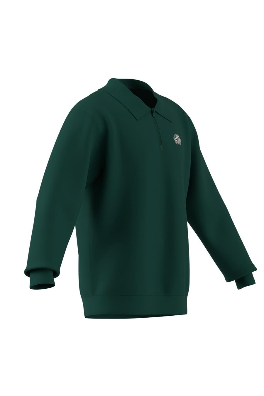 adidas Erkek  Yeşil  Sweatshirt GRAPHIC HALF Z JX8171