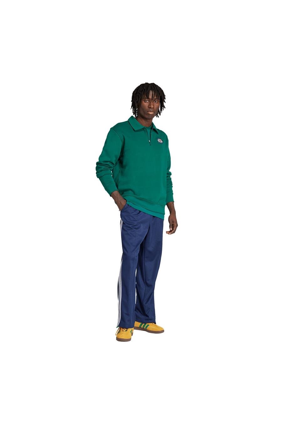 adidas Erkek  Yeşil  Sweatshirt GRAPHIC HALF Z JX8171