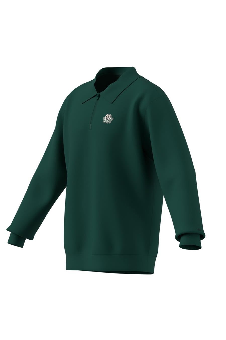 adidas Erkek  Yeşil  Sweatshirt GRAPHIC HALF Z JX8171