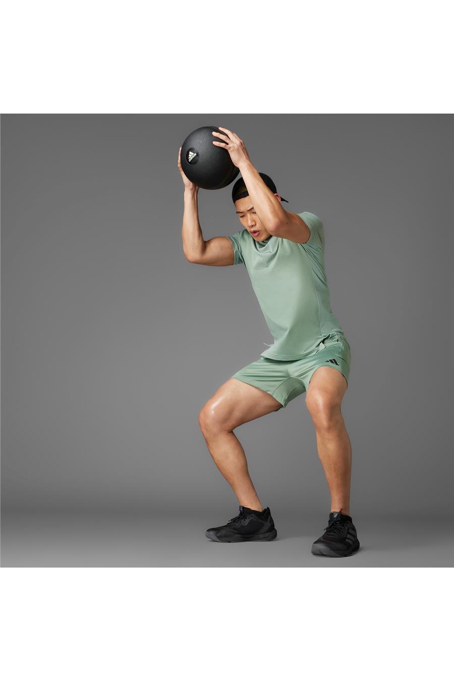 adidas Erkek  Yeşil  T-shirt AIRCHILL TEE JI8197