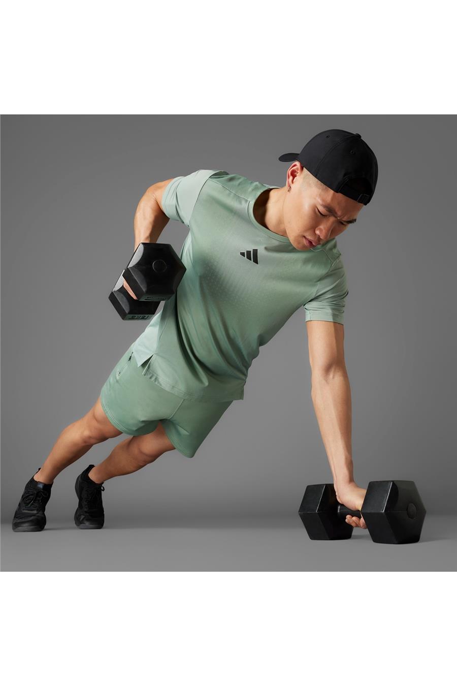 adidas Erkek  Yeşil  T-shirt AIRCHILL TEE JI8197