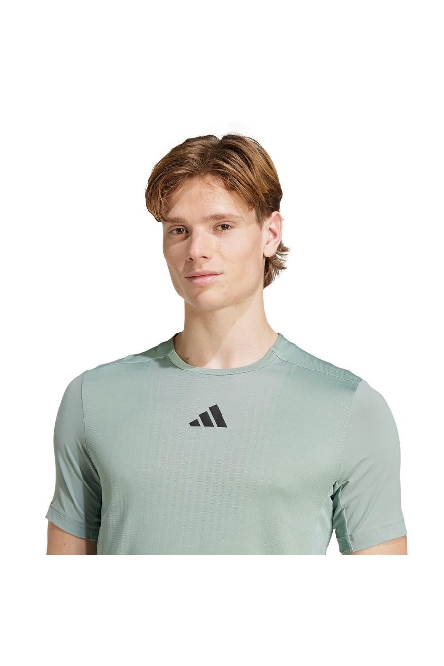 adidas Erkek  Yeşil  T-shirt AIRCHILL TEE JI8197