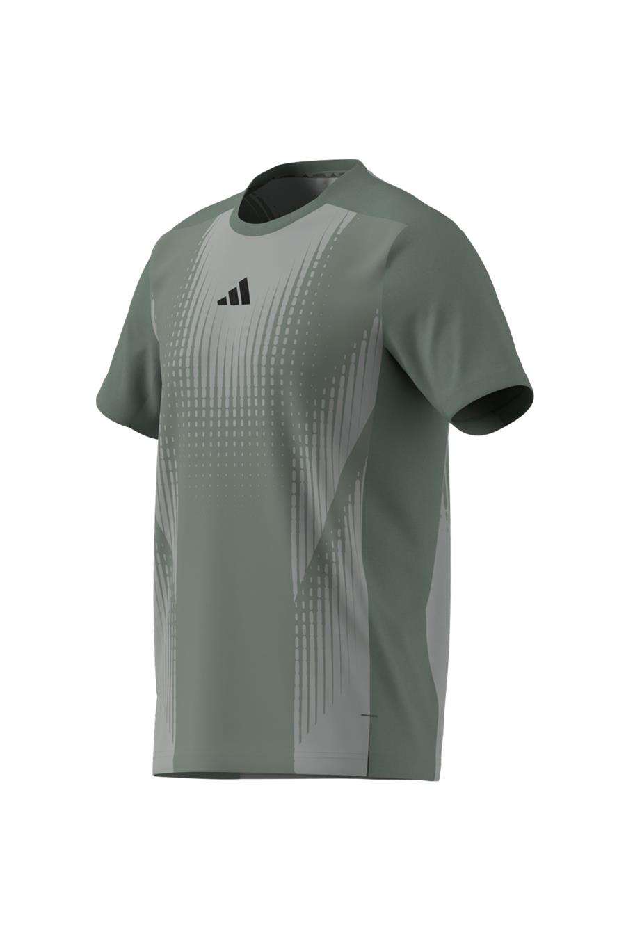 adidas Erkek  Yeşil  T-shirt AIRCHILL TEE JI8197