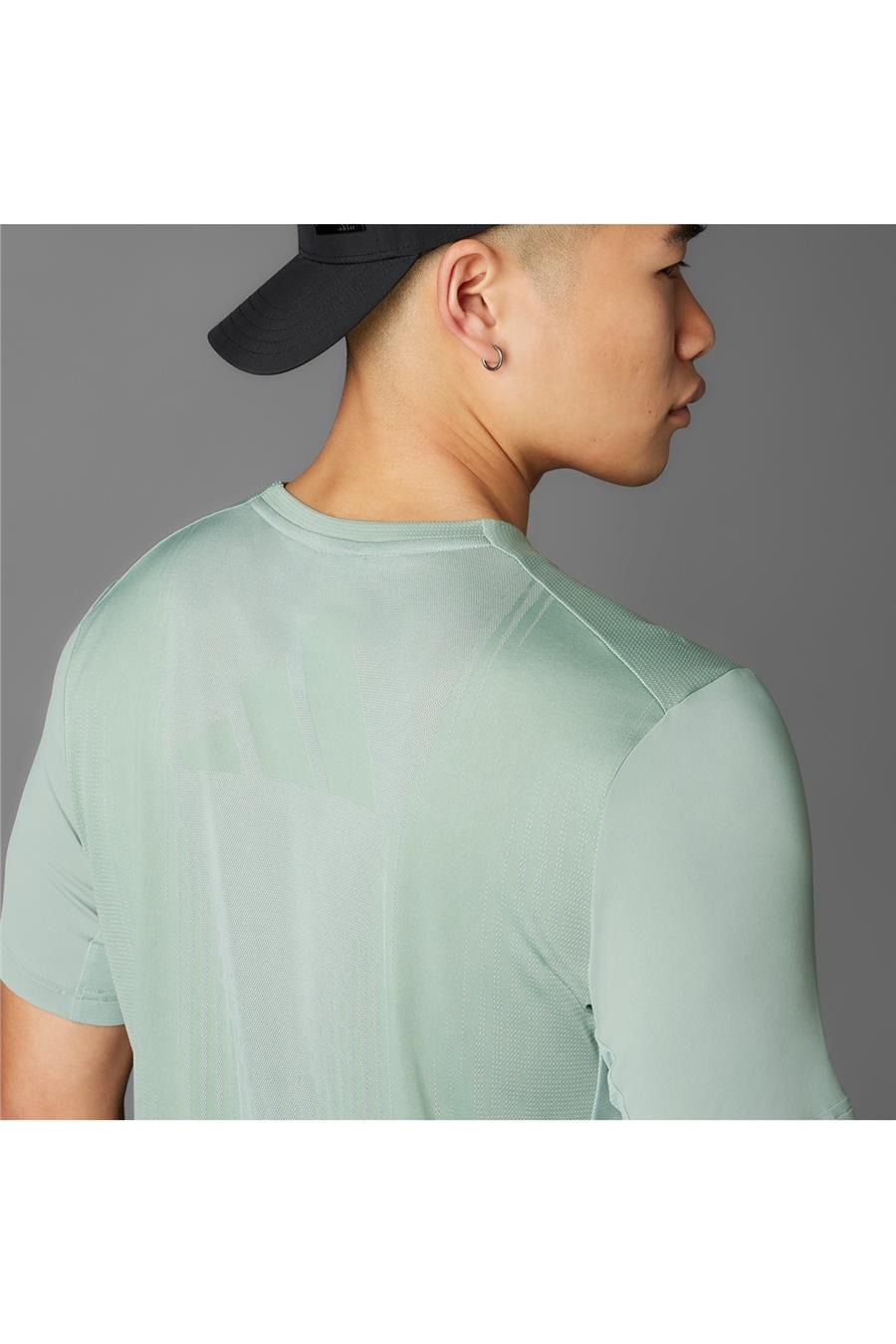 adidas Erkek  Yeşil  T-shirt AIRCHILL TEE JI8197