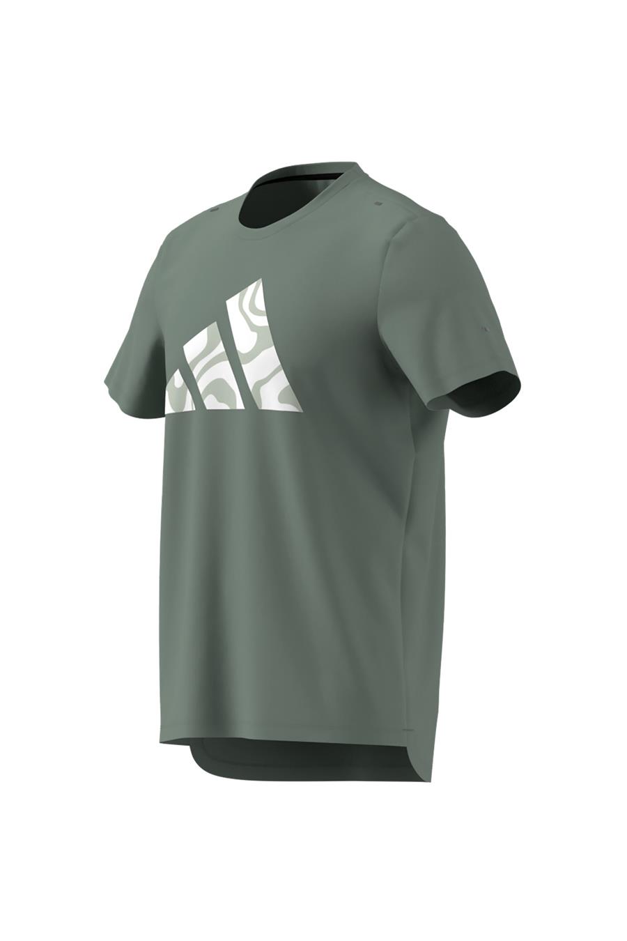 adidas Erkek  Yeşil  T-shirt RUN IT BL TEE M JD2334