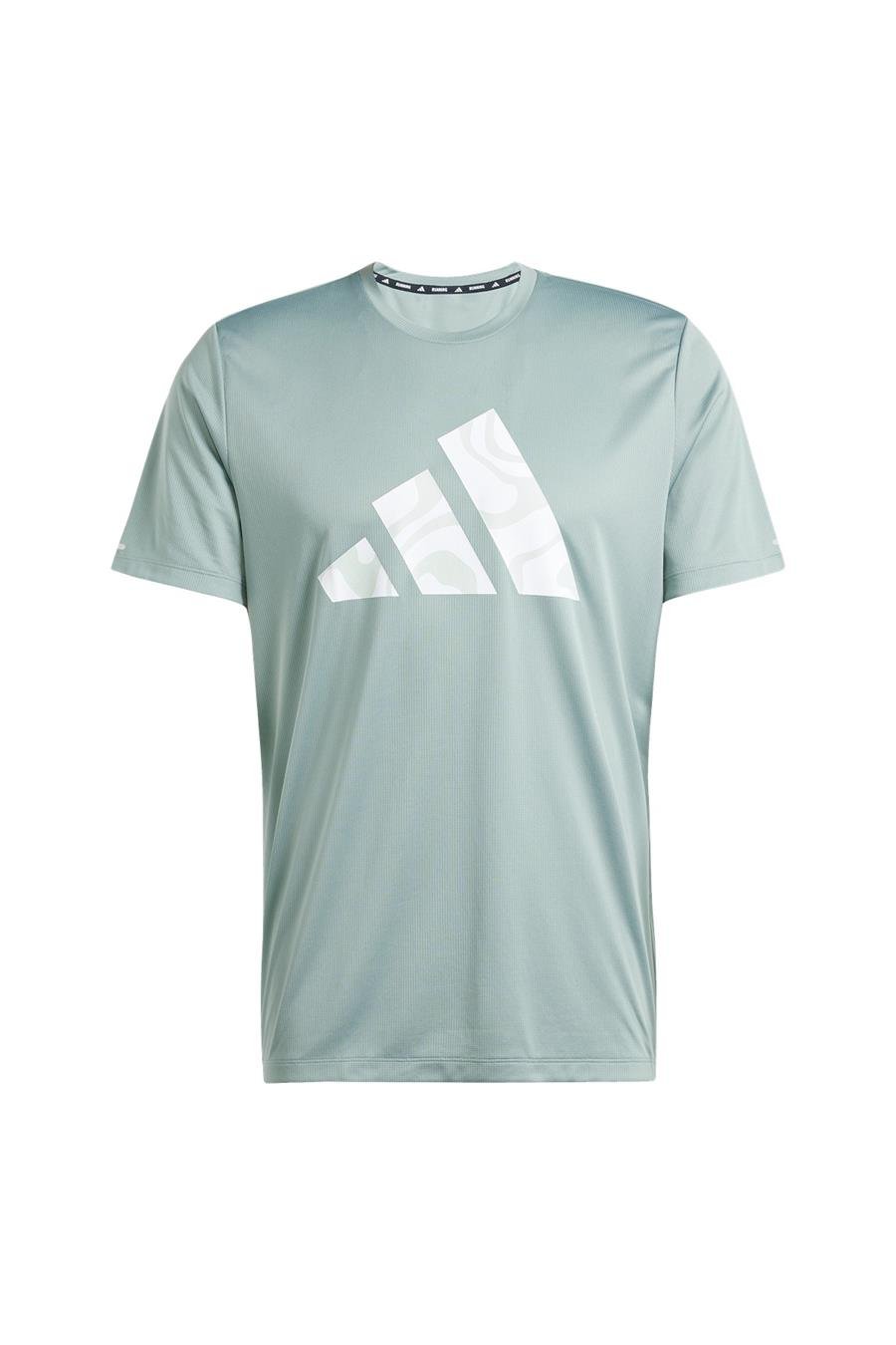adidas Erkek  Yeşil  T-shirt RUN IT BL TEE M JD2334