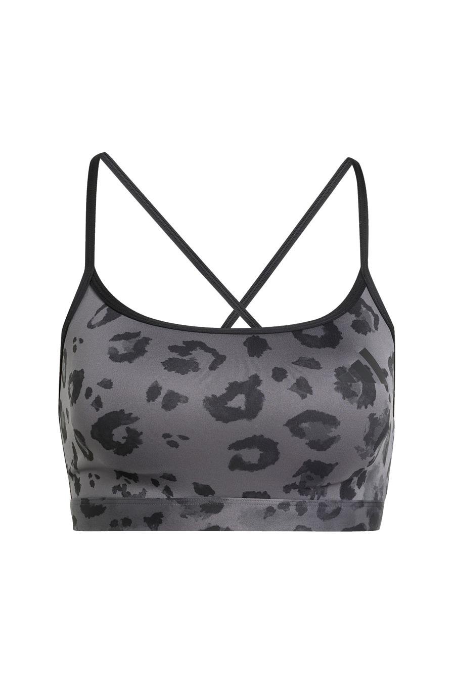 adidas Gri Kadın   Sporcu Sütyeni AER LS BRA AOP JN2662