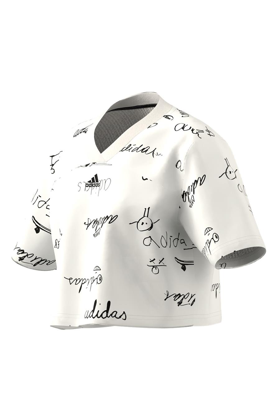 adidas JG BLUV CR T Çocuk   T-shirt IV9434