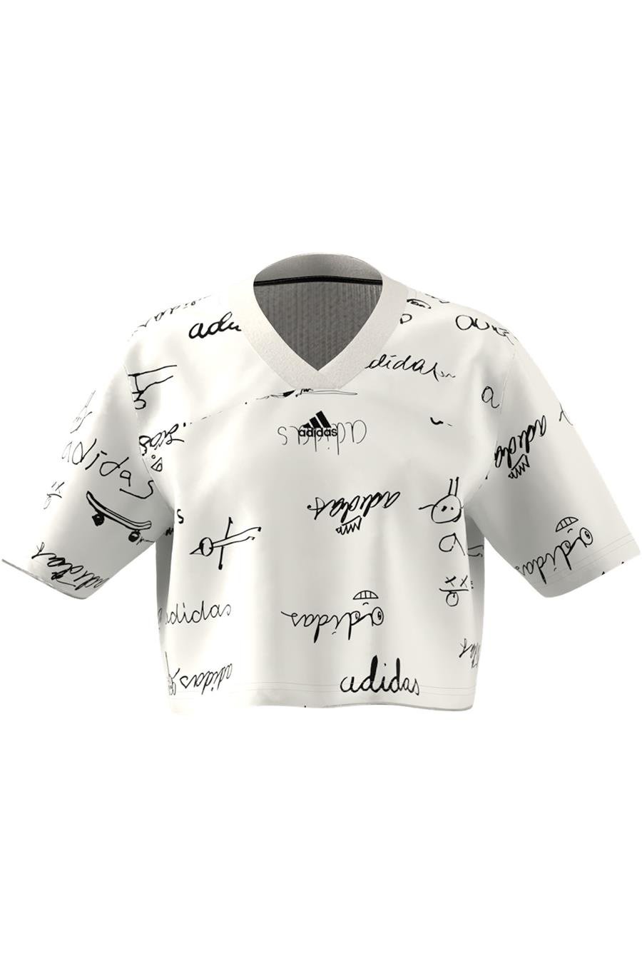 adidas JG BLUV CR T Çocuk   T-shirt IV9434