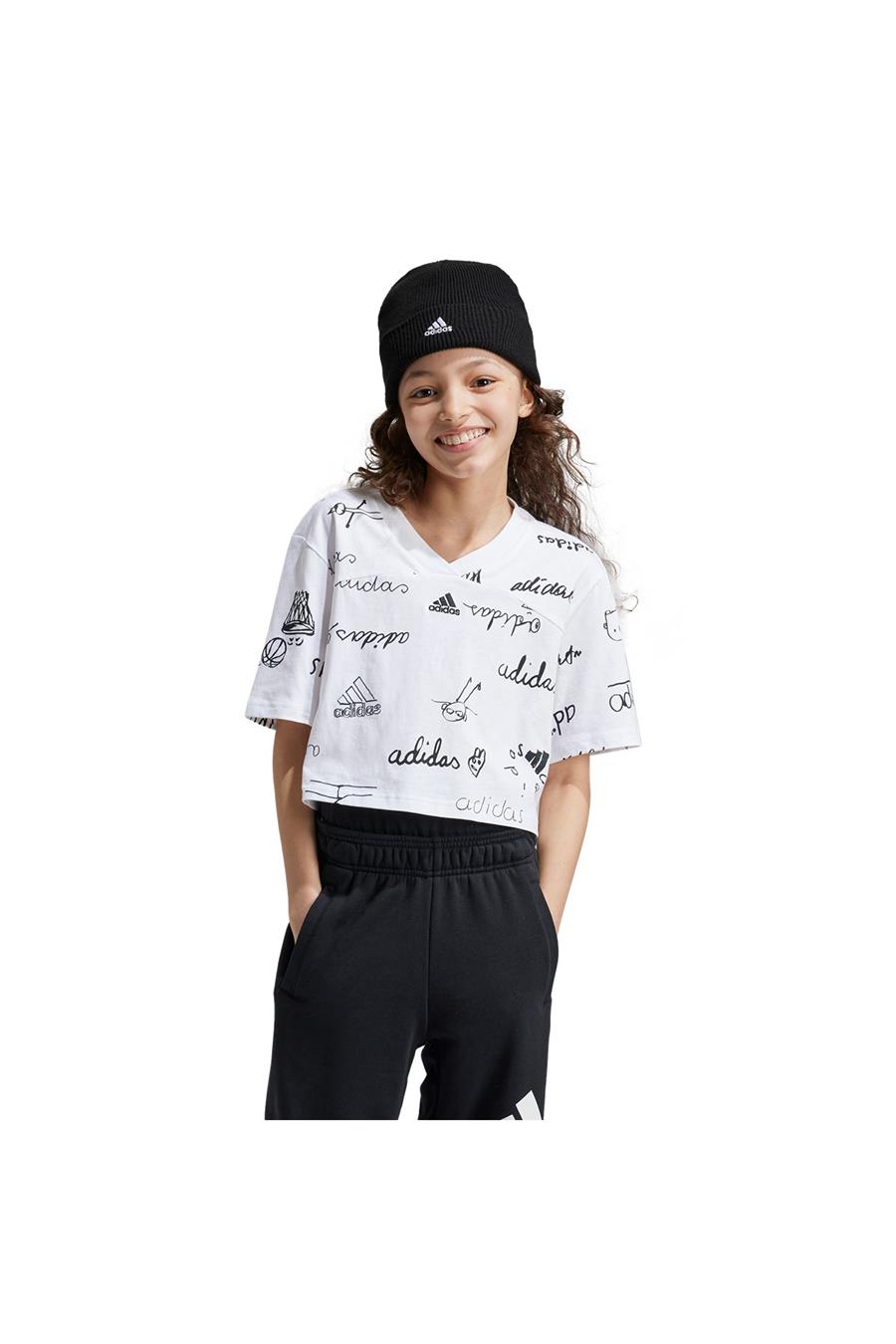 adidas JG BLUV CR T Çocuk   T-shirt IV9434