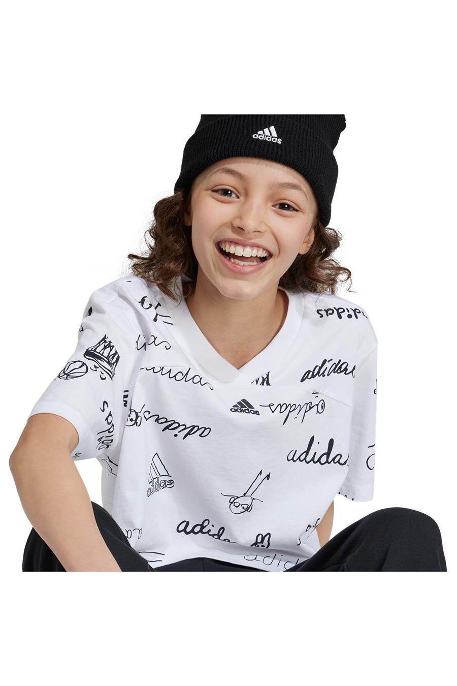 adidas JG BLUV CR T Çocuk   T-shirt IV9434