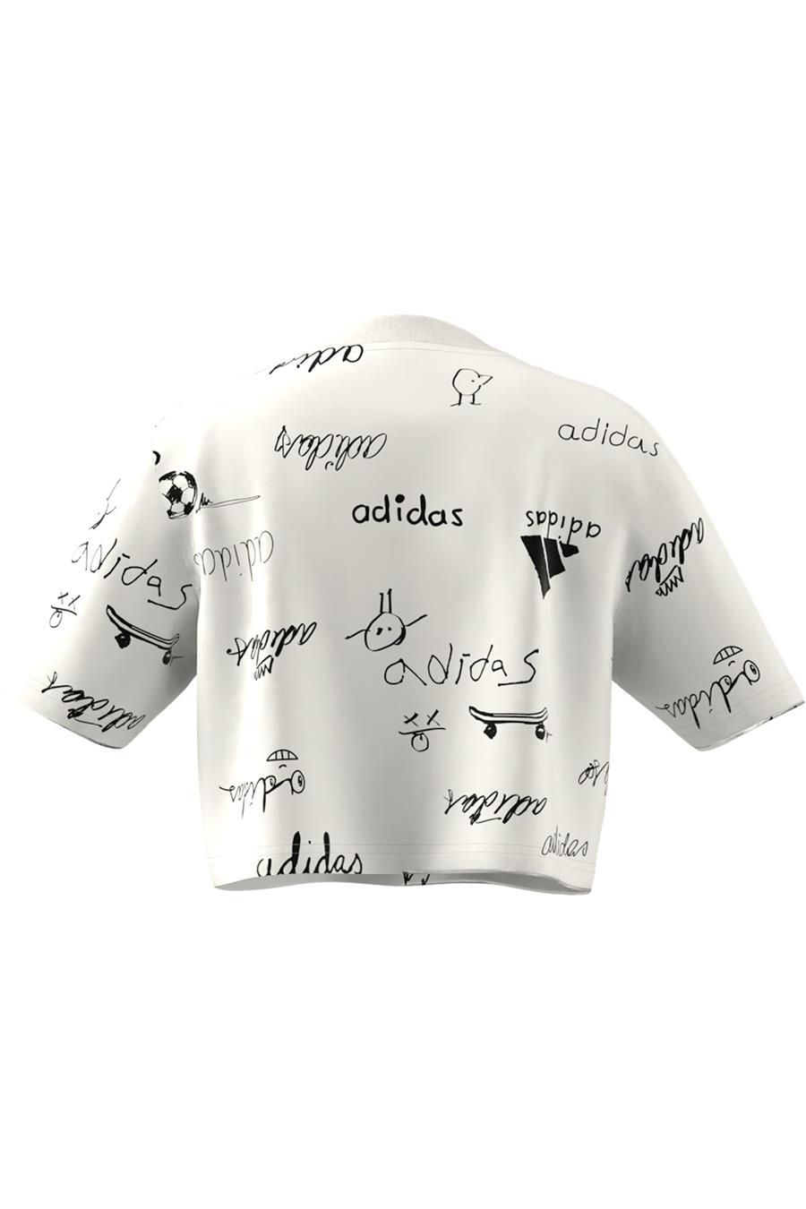 adidas JG BLUV CR T Çocuk   T-shirt IV9434