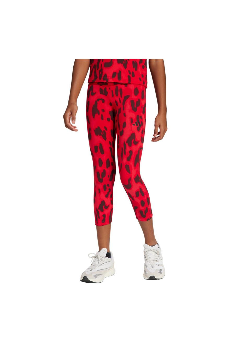 adidas JG FI AOP 7/8LE Çocuk  Kırmızı  Tayt JJ4797