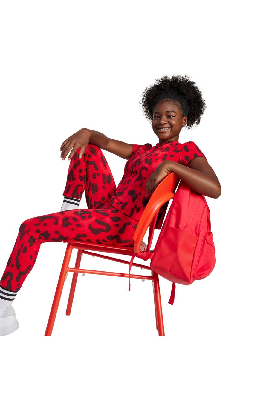 adidas JG FI AOP T Çocuk  Kırmızı  T-shirt JJ4794