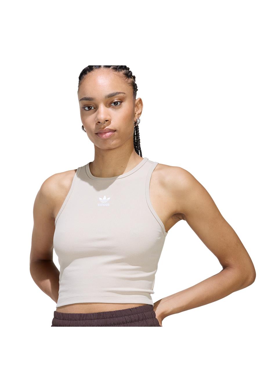 adidas Kadın  Bej  Atlet ESS RIB TANK KD3822