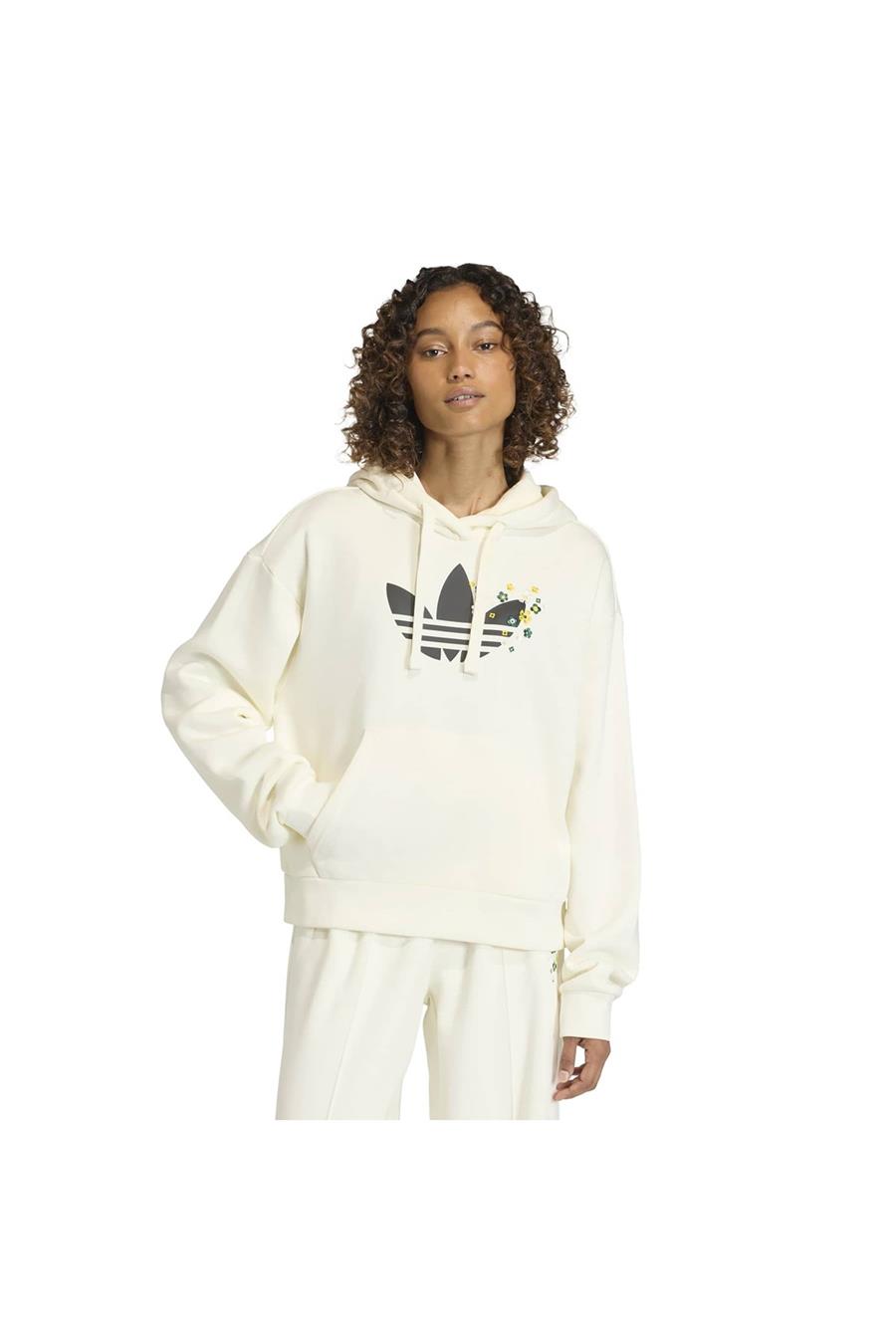 adidas  Kadın Beyaz  Sweatshirt ESS FT HD OS KC9172