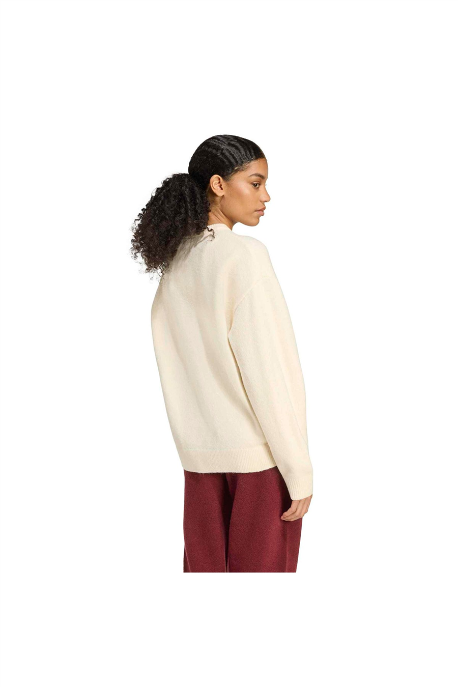 adidas Kadın  Beyaz  Sweatshirt KNITTED SWEATER KF2339