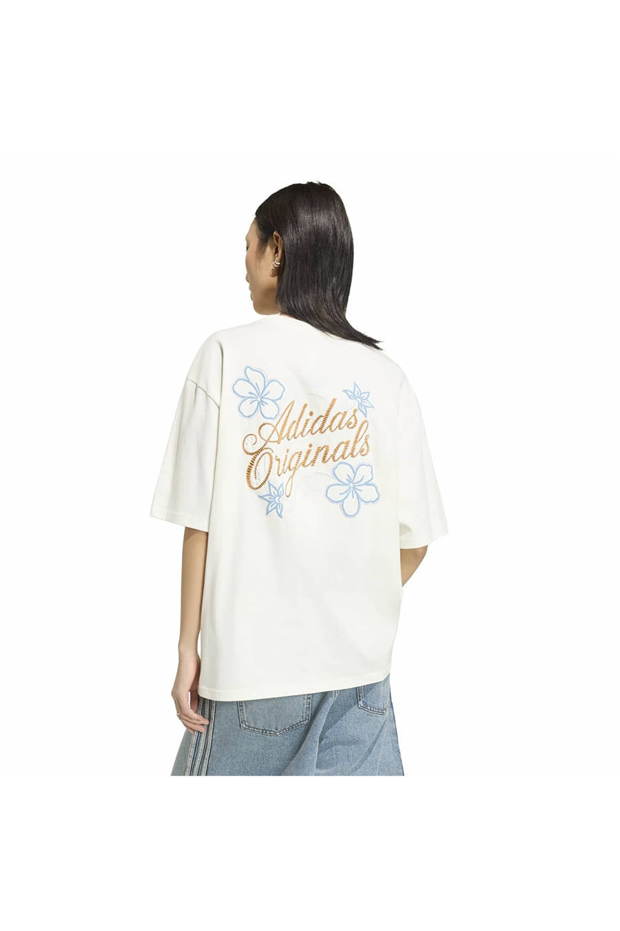 adidas Kadın  Beyaz  T-shirt GFX TEE KY8142
