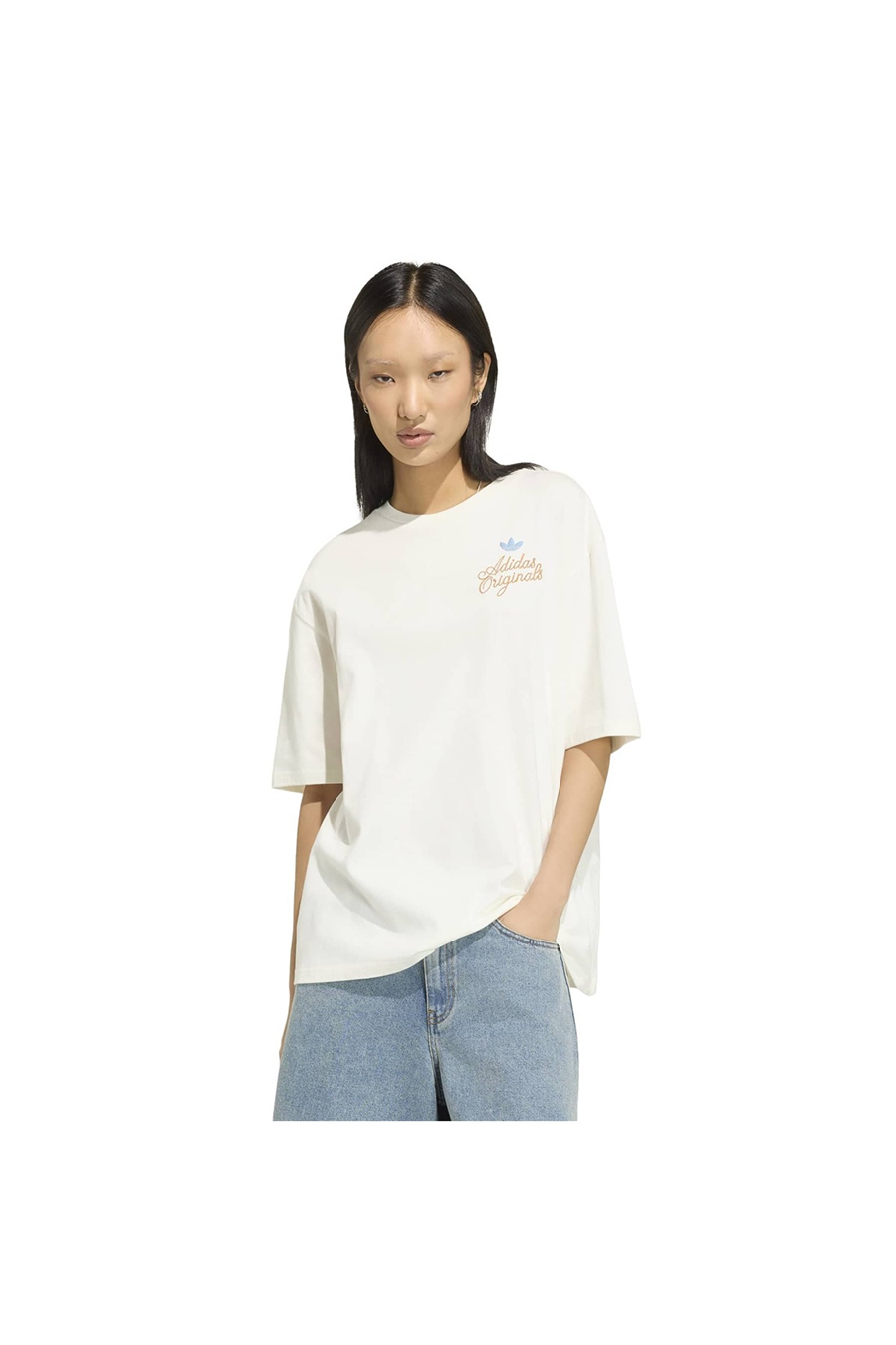 adidas Kadın  Beyaz  T-shirt GFX TEE KY8142
