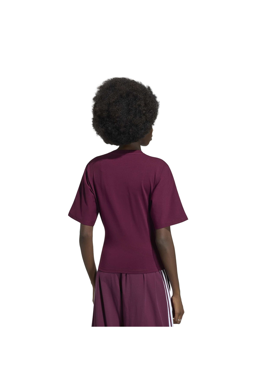 adidas  Kadın Bordo  T-shirt SLIM SS TEE KY5092