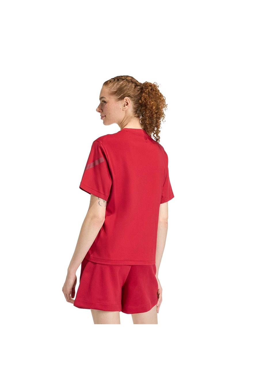 adidas  Kadın Bordo  T-shirt W Z.N.E. TEE KC7718