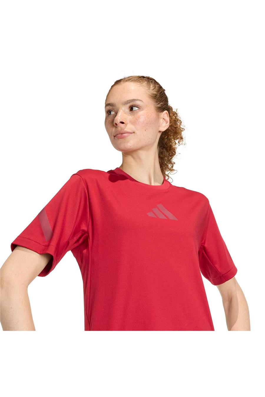 adidas  Kadın Bordo  T-shirt W Z.N.E. TEE KC7718