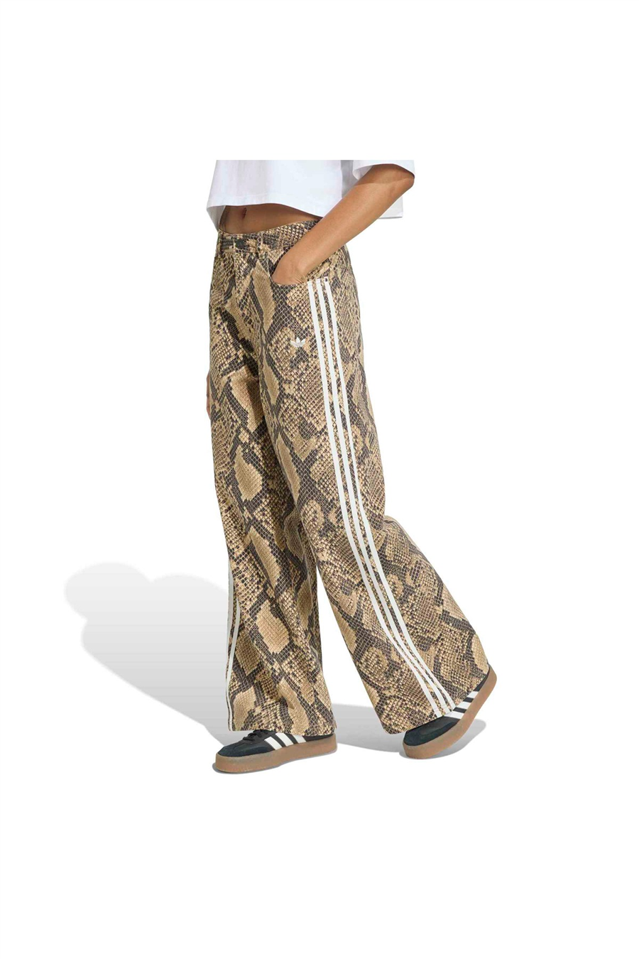 adidas Kadın Eşofman Altı SNAKE PRINT DENIM LOOSE PANTS KY0630