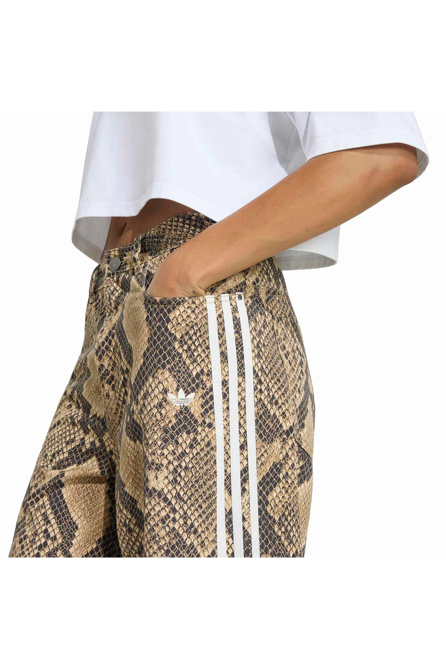adidas Kadın Eşofman Altı SNAKE PRINT DENIM LOOSE PANTS KY0630