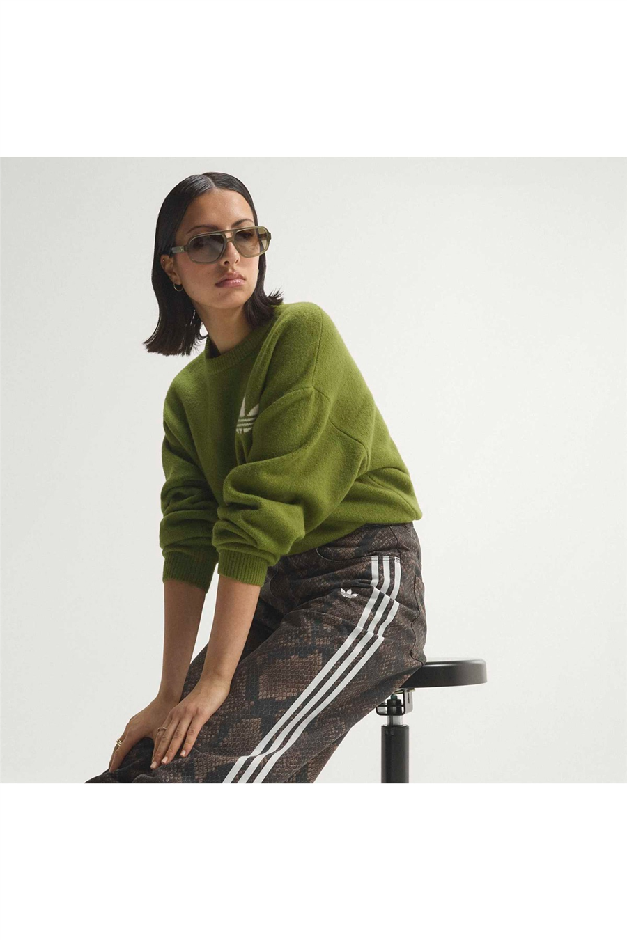 adidas Kadın Eşofman Altı SNAKE PRINT DENIM LOOSE PANTS KY0631