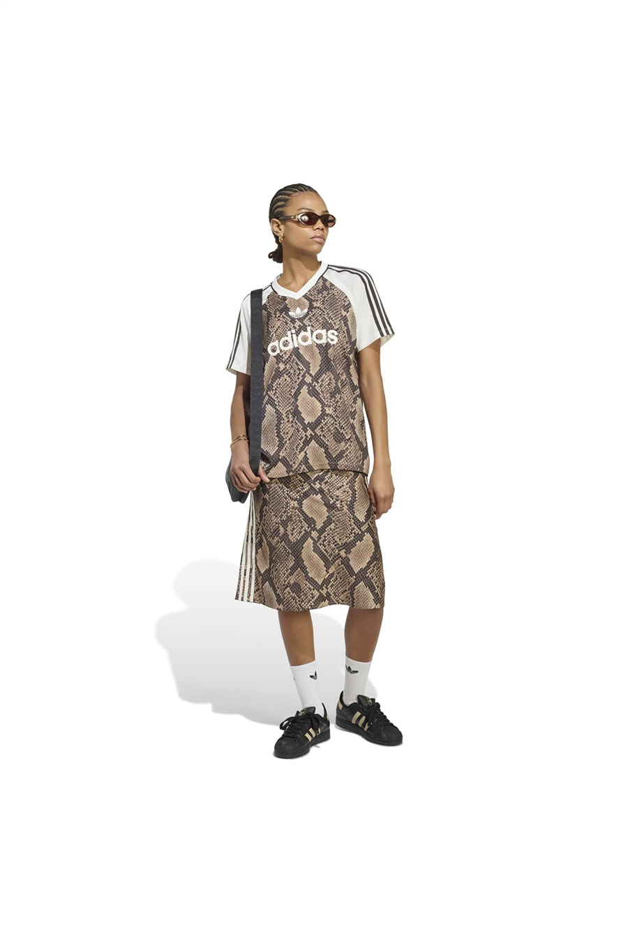 adidas Kadın Forma SNAKE PRINT SATIN JERSEY KX1897