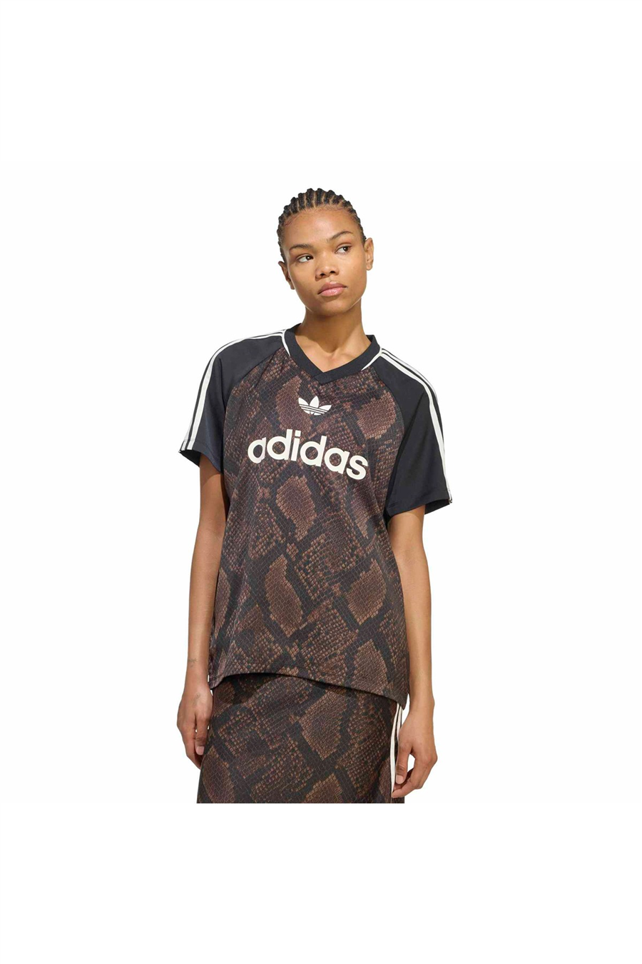 adidas Kadın Forma SNAKE PRINT SATIN JERSEY KX1898