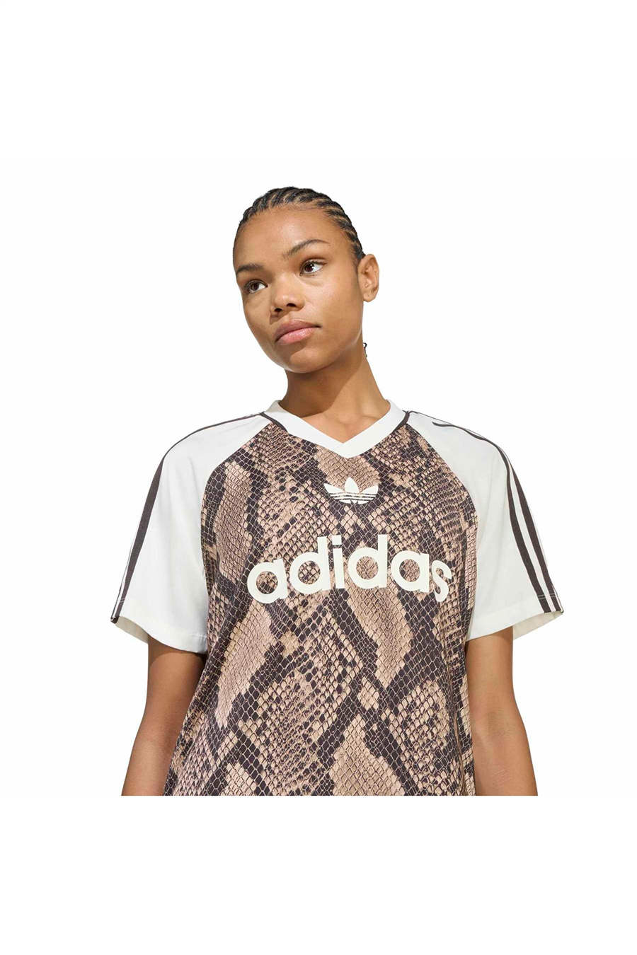 adidas Kadın Forma SNAKE PRINT SATIN JERSEY KX1897
