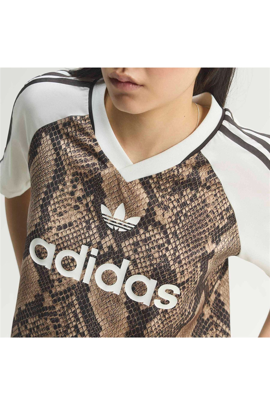 adidas Kadın Forma SNAKE PRINT SATIN JERSEY KX1897