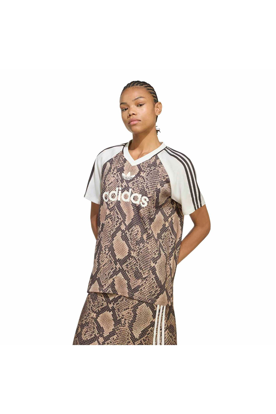 adidas Kadın Forma SNAKE PRINT SATIN JERSEY KX1897