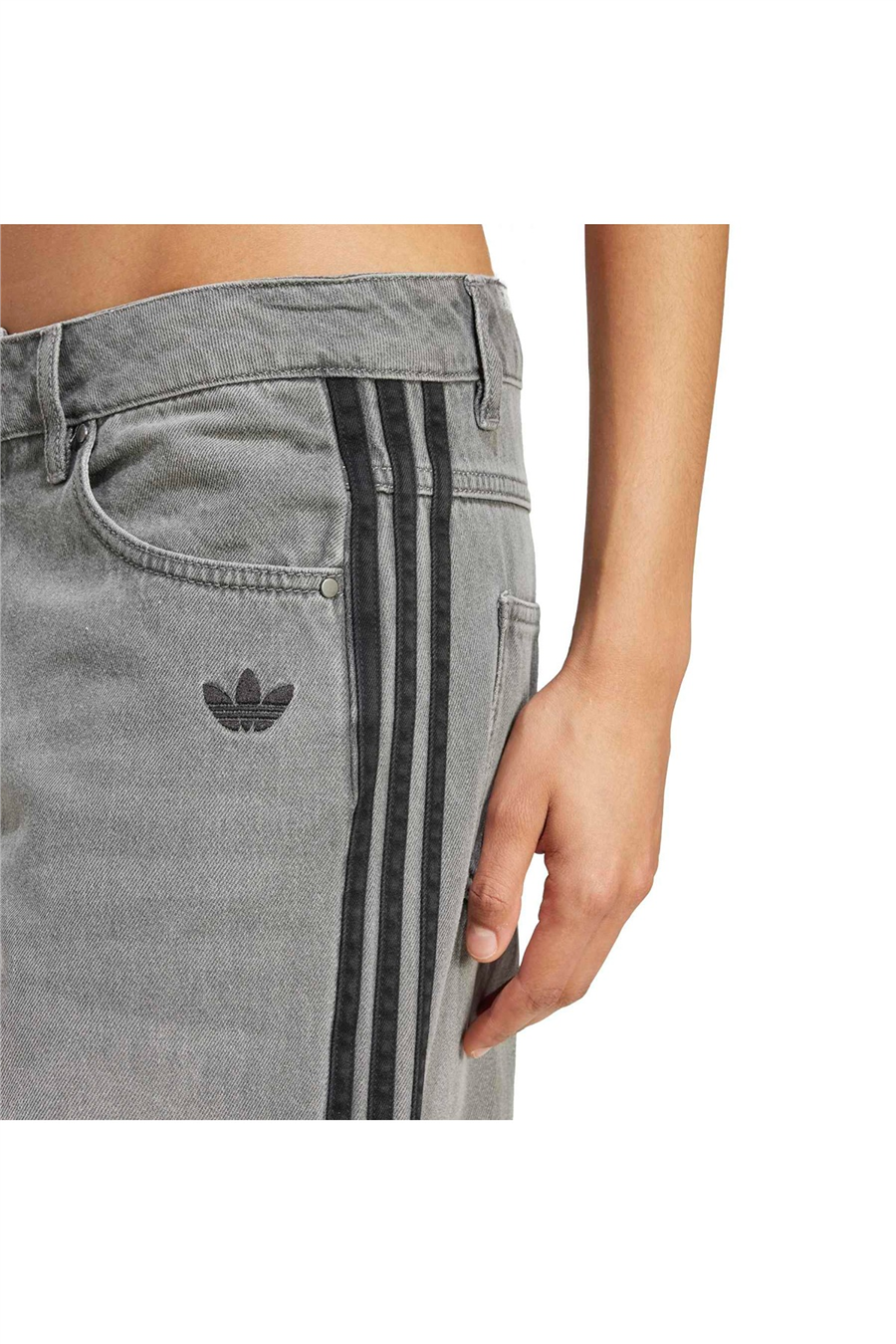 adidas Kadın  Gri  Eşofman Altı DENIM WIDE PANT JV7455