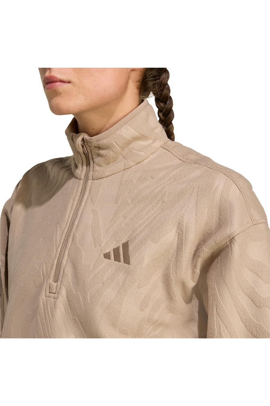 adidas Kadın  Kahverengi  Ceket AOP POLARFLEECE JX3122