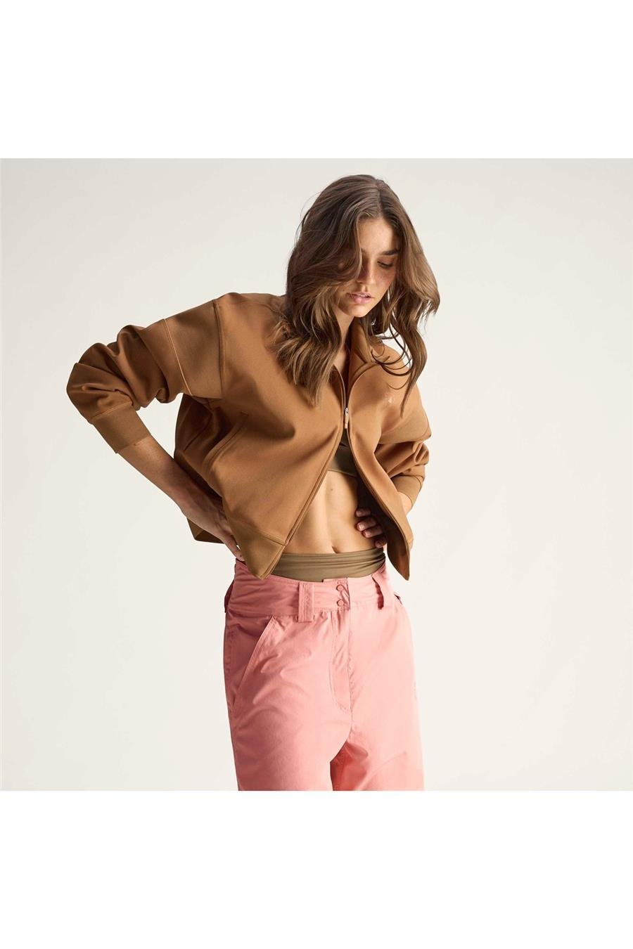 adidas  Kadın Kahverengi  Ceket aSMC KNITTED TT JX6782