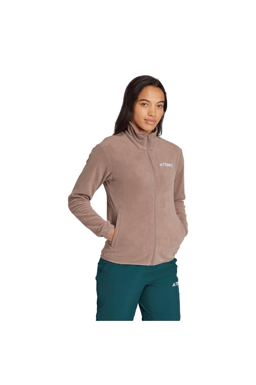 adidas Kadın  Kahverengi  Ceket W MT ESS FZ FL JM3112