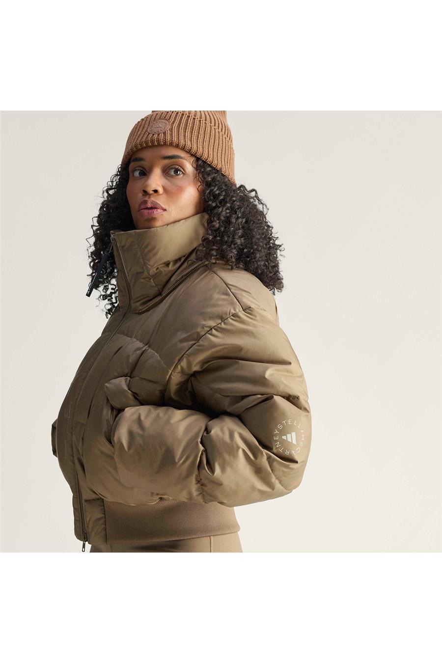 adidas Kadın  Kahverengi  Mont aSMC CROP PUF JM3652